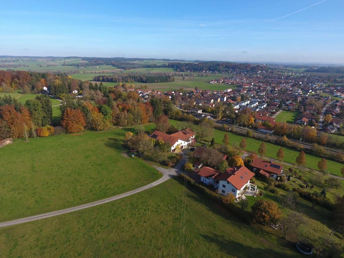 Alpenblick Nahe Muenchen Mit Outdoor Whirlpool - 21 Min Von Muenchen Mit Zug Assling 외부 사진