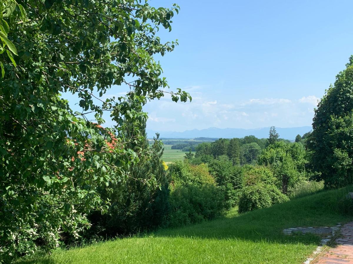 Alpenblick Nahe Muenchen Mit Outdoor Whirlpool - 21 Min Von Muenchen Mit Zug Assling 외부 사진